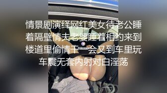 情景剧演绎网红美女待老公睡着隔壁情夫老婆睡着相约来到楼道里偷情干一会又到车里玩车震无套内射对白淫荡