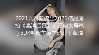 2021九月新流出2021精品厕拍《高清后景》（经典大号篇）3,JK制服美眉主动正面献逼