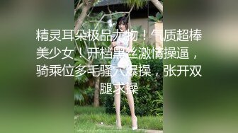 精灵耳朵极品尤物！气质超棒美少女！开档黑丝激情操逼，骑乘位多毛骚穴爆操，张开双腿求操